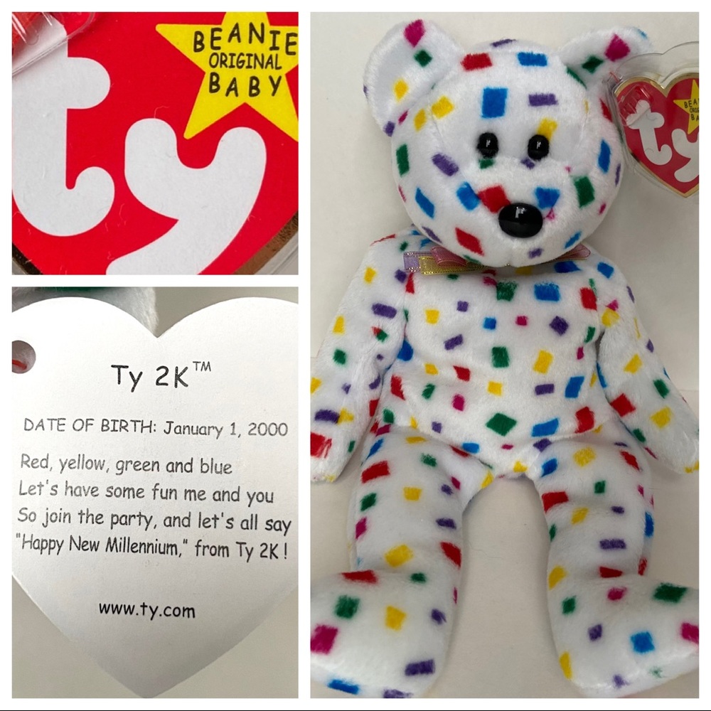 NWT VTG 2000 Ty 2K Beanie Baby